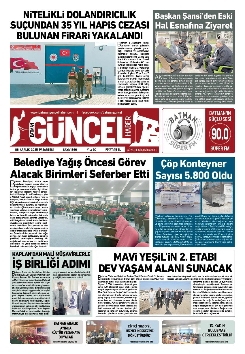 BATMAN GÜNCEL GAZETESİ