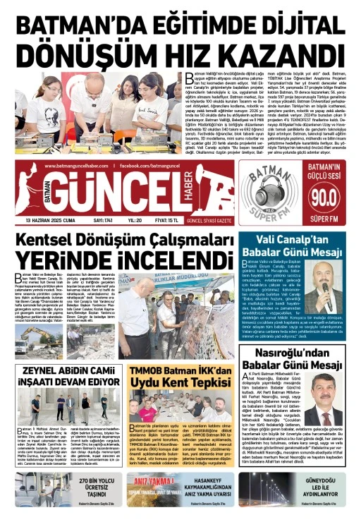 BATMAN GÜNCEL GAZETESİ