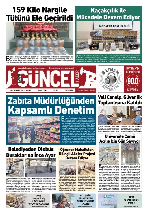 BATMAN GÜNCEL GAZETESİ