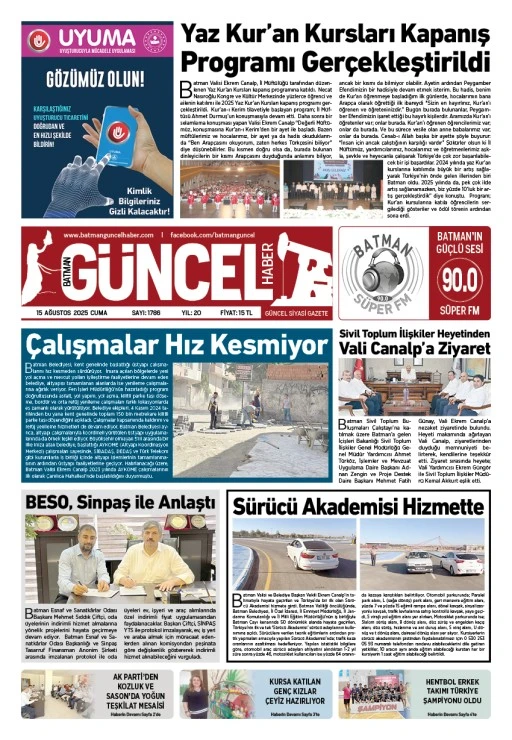 BATMAN GÜNCEL GAZETESİ