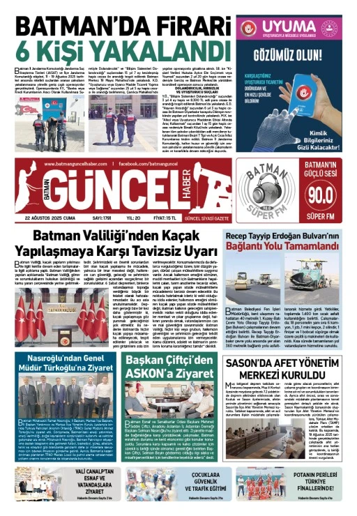 BATMAN GÜNCEL GAZETESİ