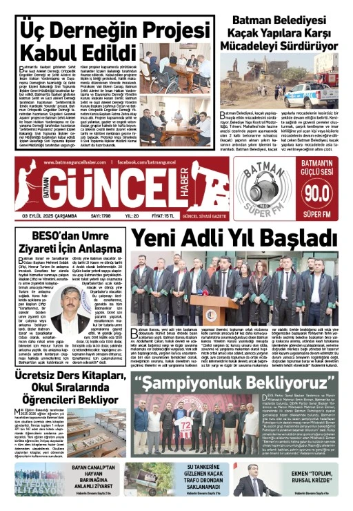 BATMAN GÜNCEL GAZETESİ