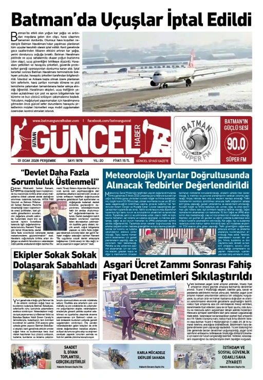 BATMAN GÜNCEL GAZETESİ