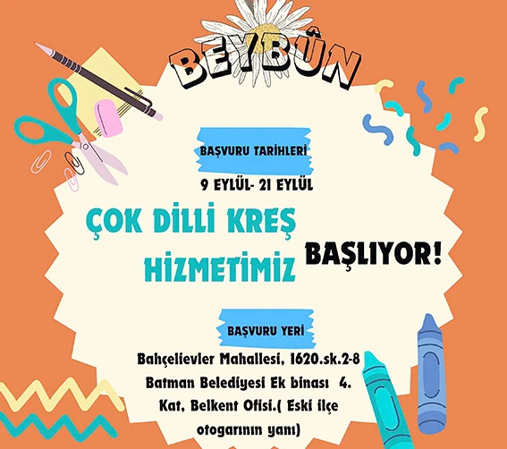 ÇOK DİLLİ KREŞ BAŞVURULARI BAŞLADI