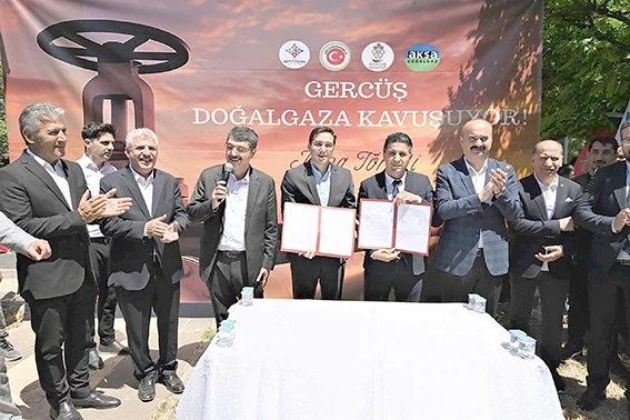 GERCÜŞ DOĞALGAZA KAVUŞUYOR