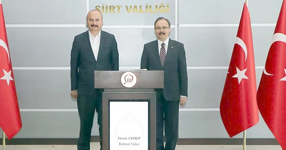 VALİ CANALP’TAN SİİRT VALİSİ KIZILKAYA’YA ZİYARET