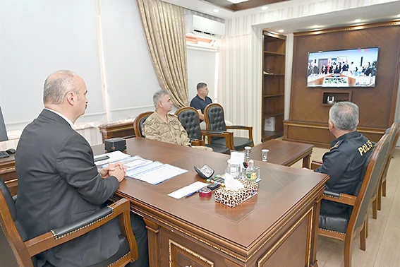 VALİ CANALP, VKS TOPLANTISINA KATILDI