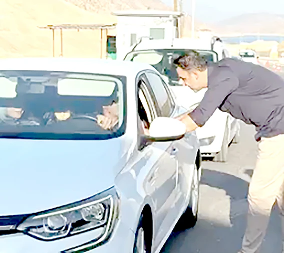KAYMAKAM İMRAK’TAN YOL KONTROL NOKTASINA ZİYARET