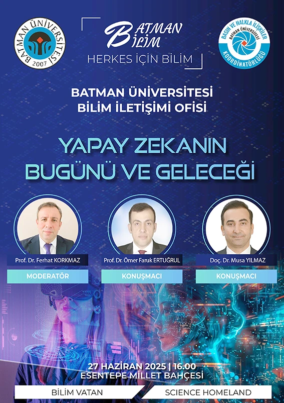AKADEMİSYENLER ESENTEPE’DE YAPAY ZEKAYI ANLATACAK