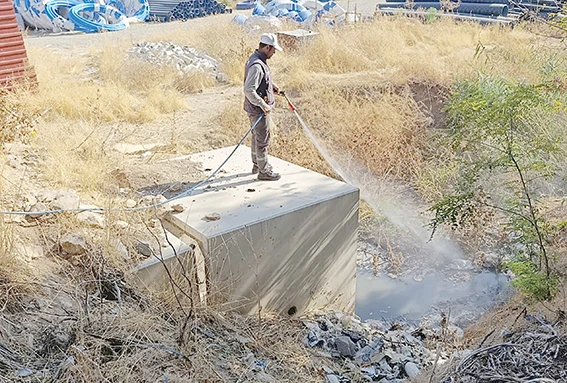 OSB’DE İLAÇLAMA ÇALIŞMALARI BAŞLATILDI