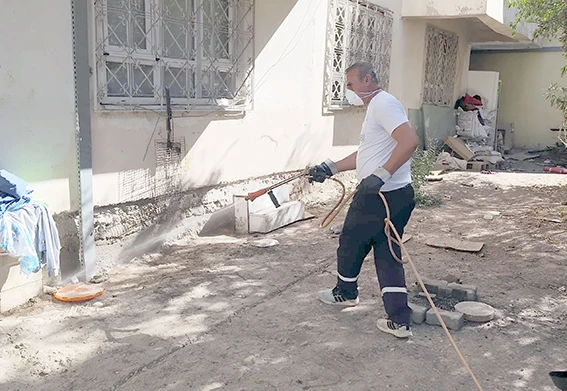 İLAÇLAMA ÇALIŞMALARI DEVAM EDİYOR