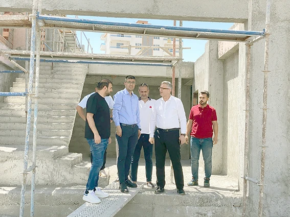 OKUL VE EĞİTİM TESİSLERİ İNŞAATLARINI GEZDİ