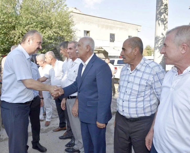 VALİ CANALP’TAN KÖYLERE ZİYARET