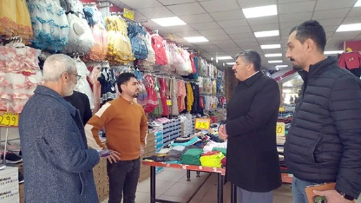 BAŞKAN ÇİFTÇİ, ESNAF ZİYARETLERİNE DEVAM EDİYOR