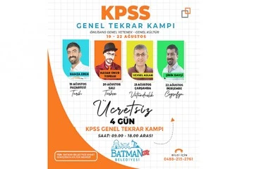 BELEDİYE’DEN KPSS TEKRAR KAMPI
