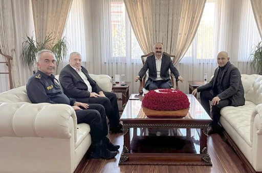 EMNİYET GENEL MÜDÜR YARDIMCISI VE GÜVENLİK DAİRE BAŞKANI'NI KABUL ETTİ