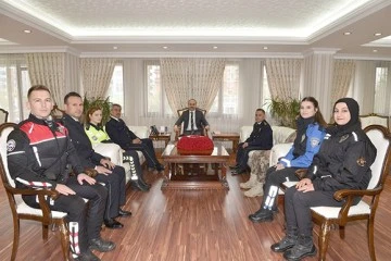 EMNİYET TEŞKİLATINDAN VALİ CANALP’A ZİYARET