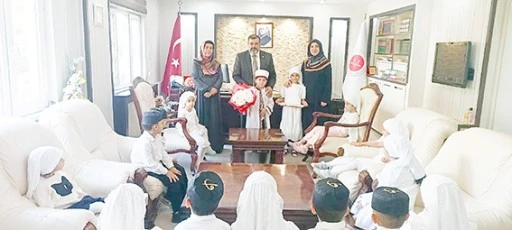 KURS ÖĞRENCİLERİNDEN İL MÜFTÜSÜ DURMUŞ’A ZİYARET