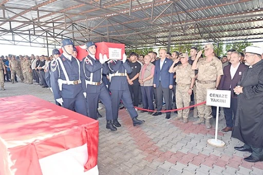 JANDARMA ASTSUBAY, SON YOLCULUĞUNA UĞURLANDI