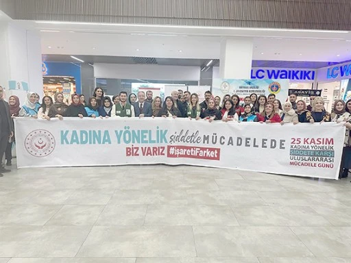 KADINA YÖNELİK ŞİDDETLE MÜCADELE İÇİN GENİŞ KATILIMLI ETKİNLİK