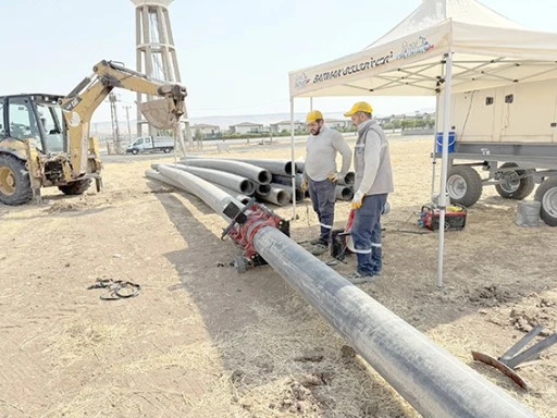 5 BİN METRE UZUNLUĞUNDA İÇMESUYU HATTINA BAŞLANDI