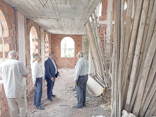 MÜFTÜ DURMUŞ'TAN CAMİ İNŞAATLARINA ZİYARET