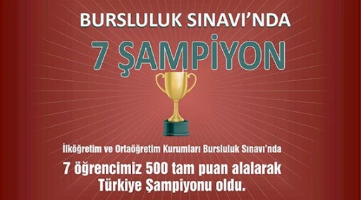 BURSLULUK SINAVI'NDA BATMAN'DAN 7 TÜRKİYE BİRİNCİSİ