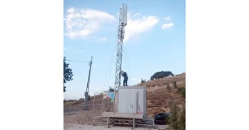 SAKLI KÖYÜNE BAZ İSTASYONU KURULDU