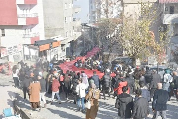 SASON’DA TERÖRE LANET YÜRÜYÜŞÜ